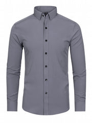 Men's Formal Button Up Shirt for Business Occasion