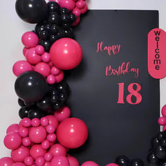 Rose Red Balloon Arch Kit 104PCS for Birthday Wedding Baby Shower
