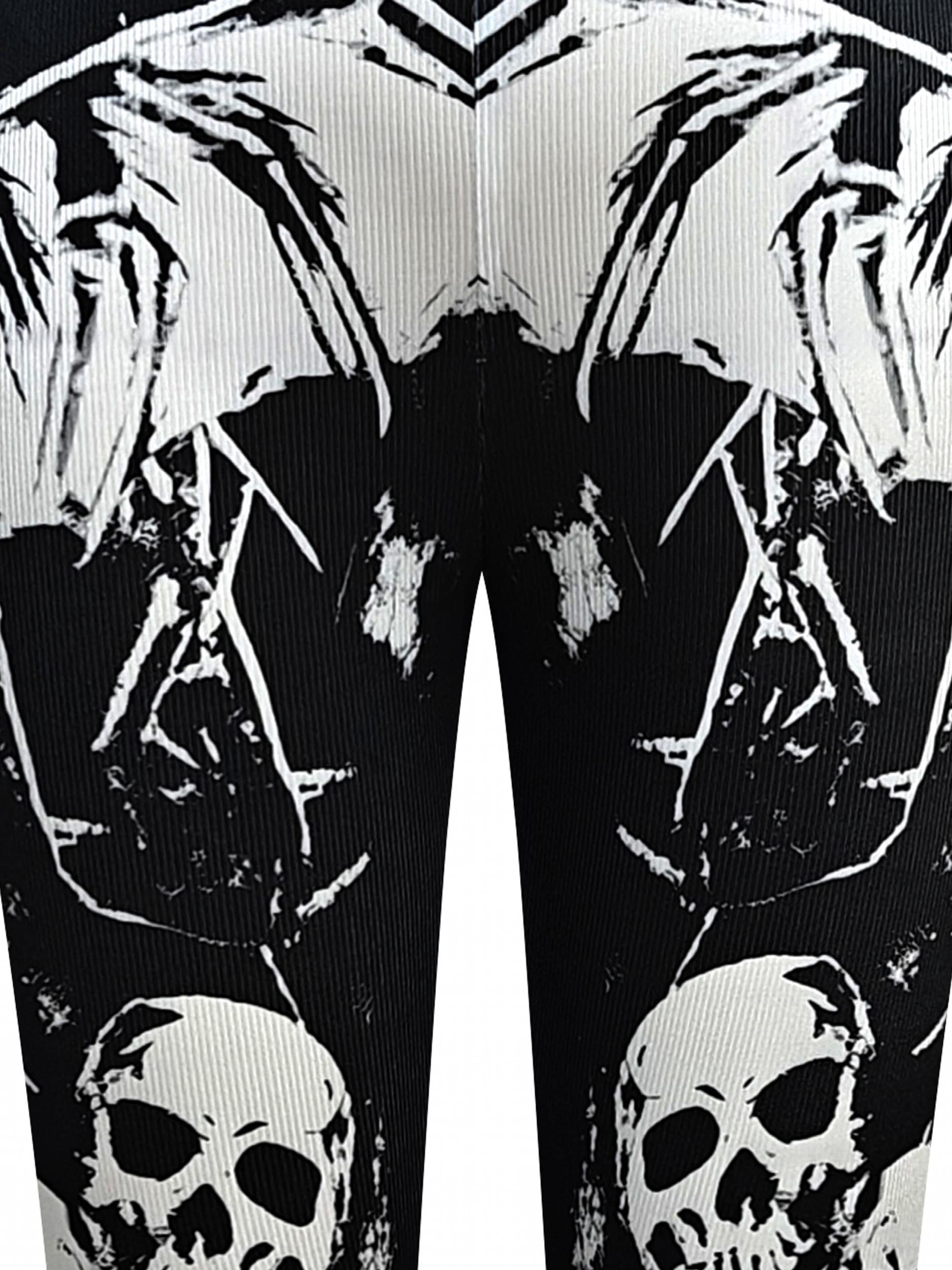 Halloween Skull High Waist Yoga Leggings
