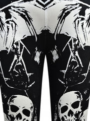 Halloween Skull High Waist Yoga Leggings