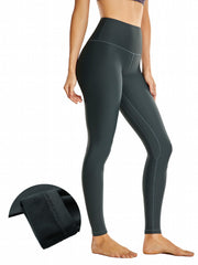 High Waisted Fleece Lined Sports Pants for Women