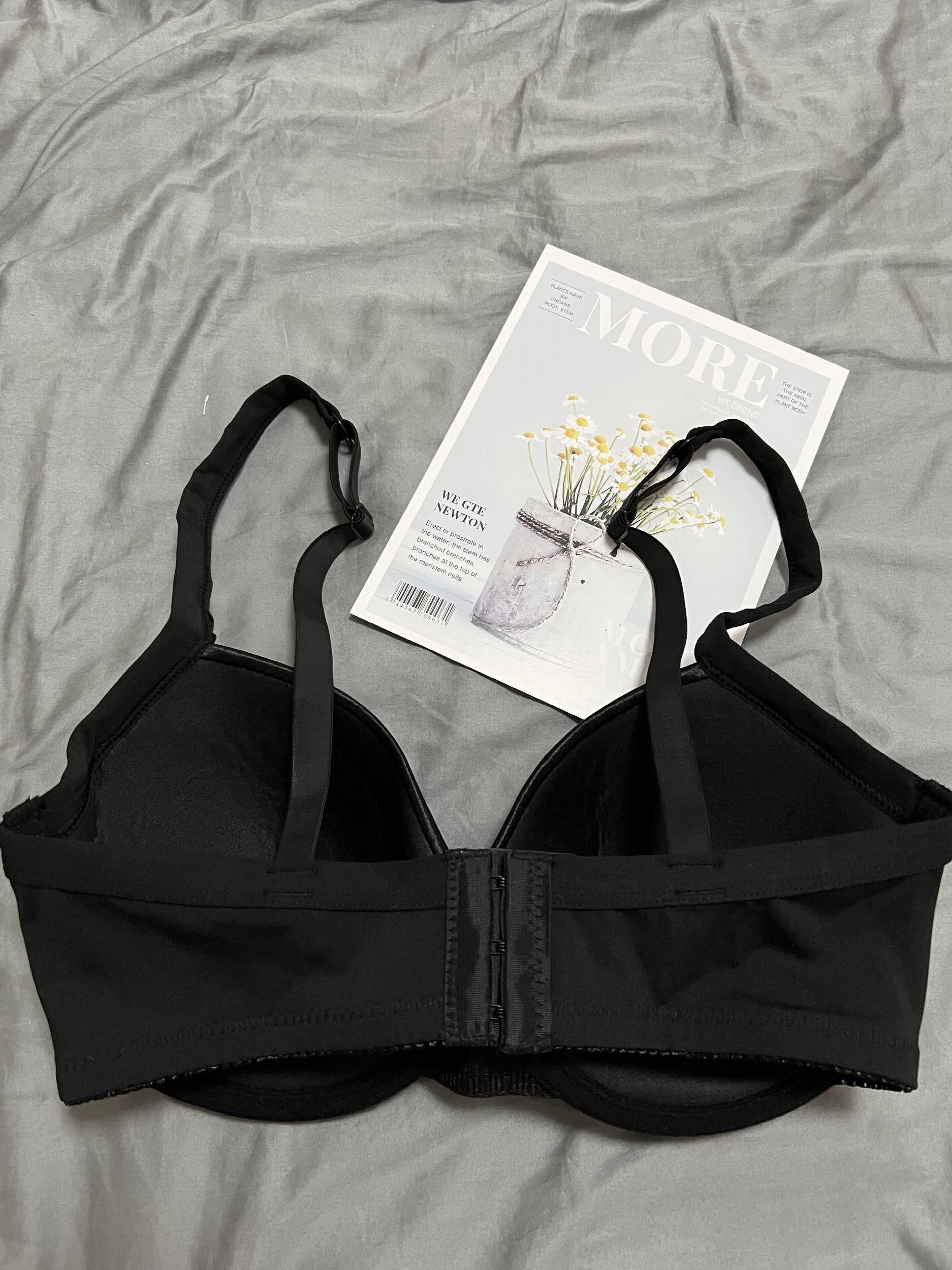 Solid T Shirt Bra Comfy & Breathable Push Up Bra