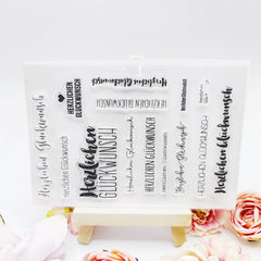 Transparent Silicone Blessing DIY Birthday Gift 16x10cm