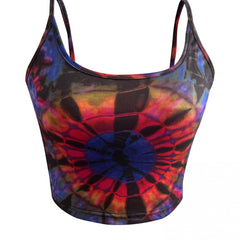 Y2K Graphic Print Crop Cami Top