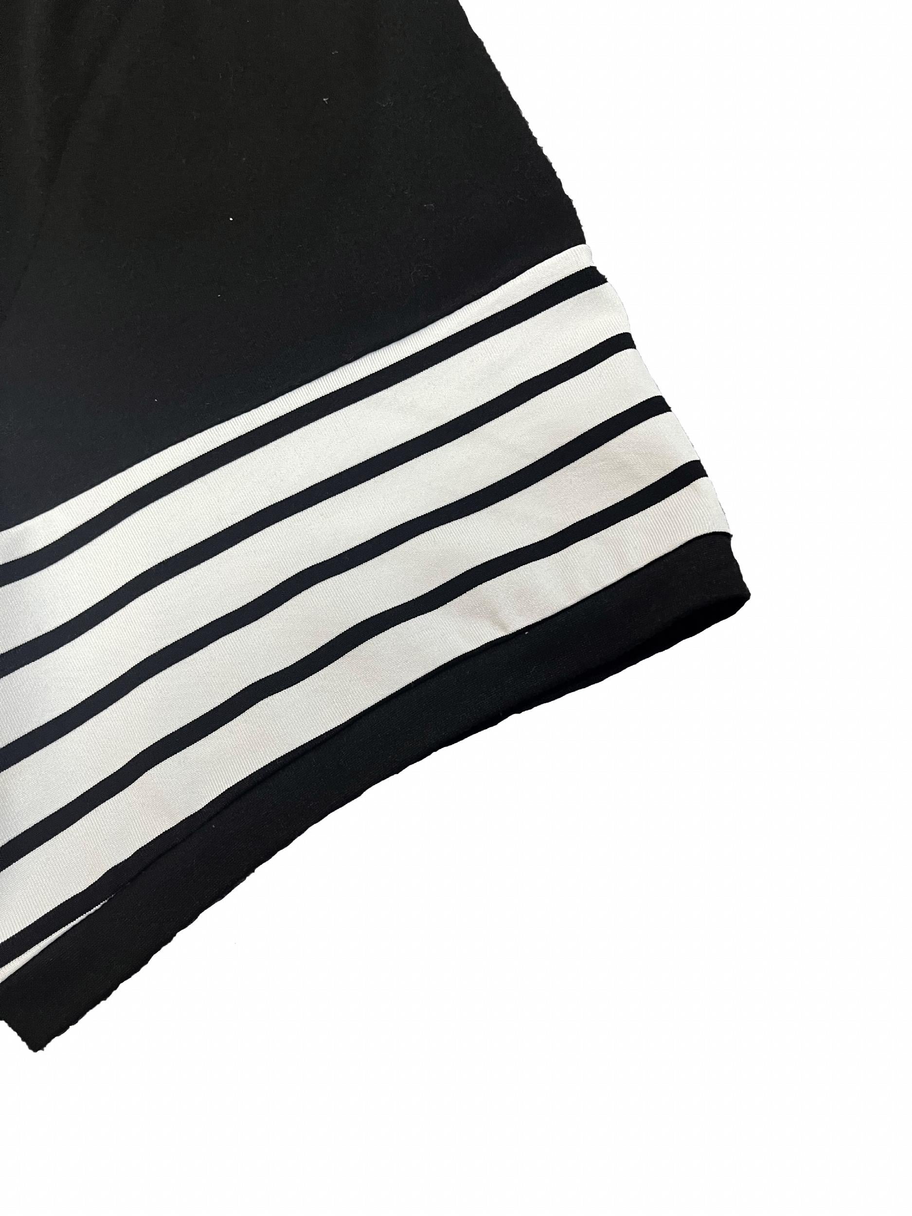 Colorblock Stripe Print Short Sleeve Dress