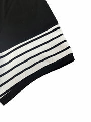 Colorblock Stripe Print Short Sleeve Dress