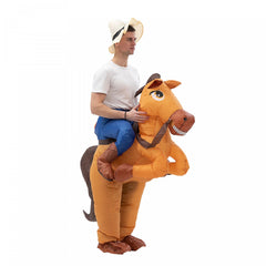 Inflatable Riding Big Tail Horse Costume Adult Height 150