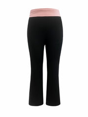 Colorblock High Waist Flared Yoga Leggings