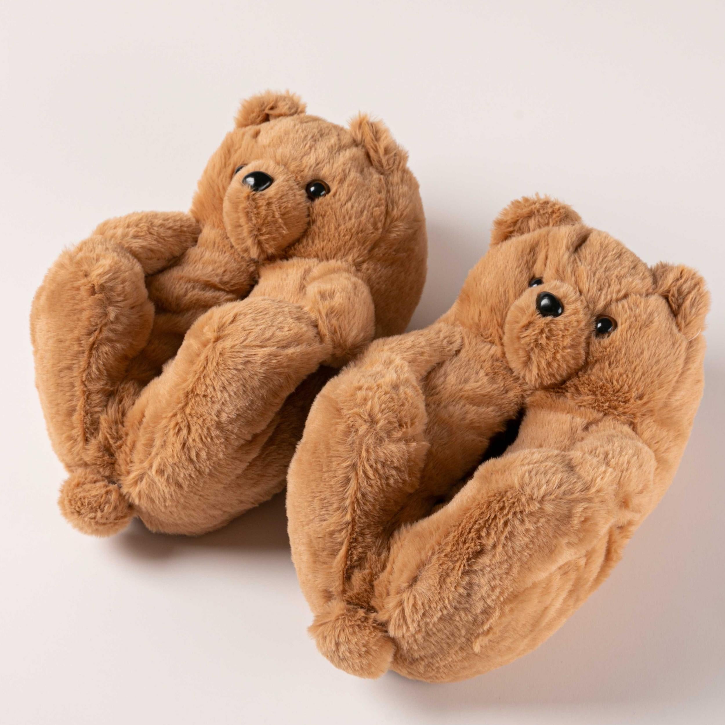 Women's Teddy Bear Plush Slippers Cozy Warm Soft Shoes