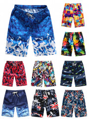 Comics Pattern Men's Swim Trunks Quick Dry Beach Shorts