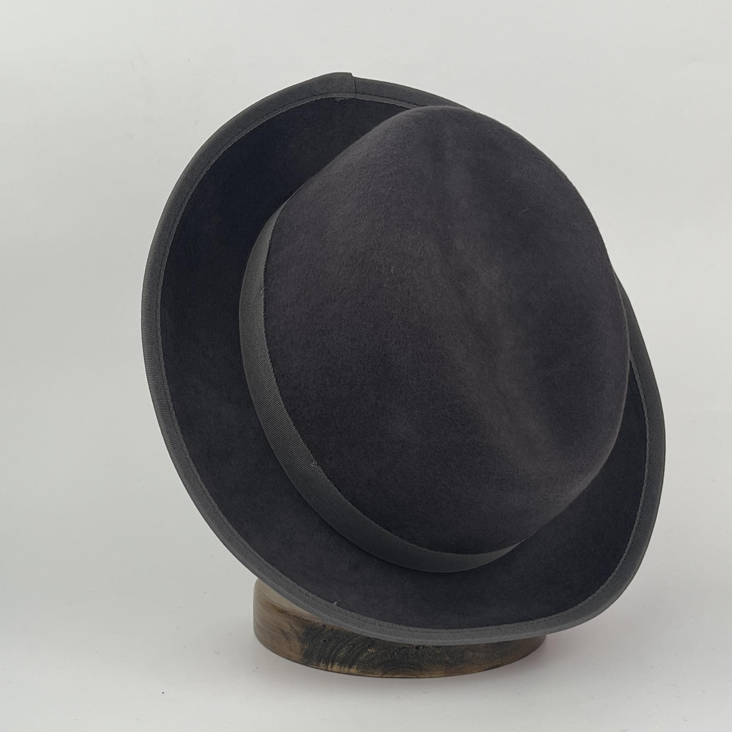 Mens Retro Red Wide Brim Fedora Sun Screen Hat