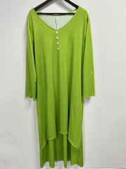 Plus Size V Neck Maxi Dress with Pockets