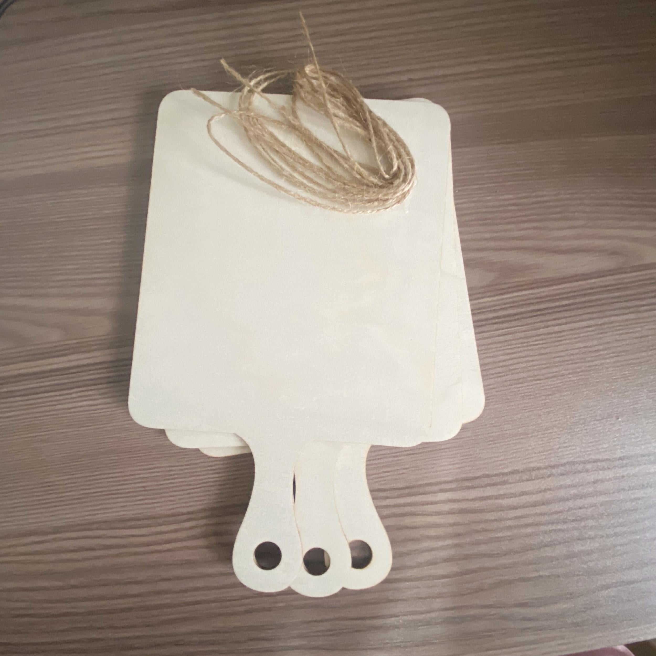 6pcs Mini Wooden Cutting Board Handle Paddle Small Kitchen Serving Board