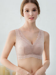Lace Wireless Bra Comfortable Push Up Women's Lingerie