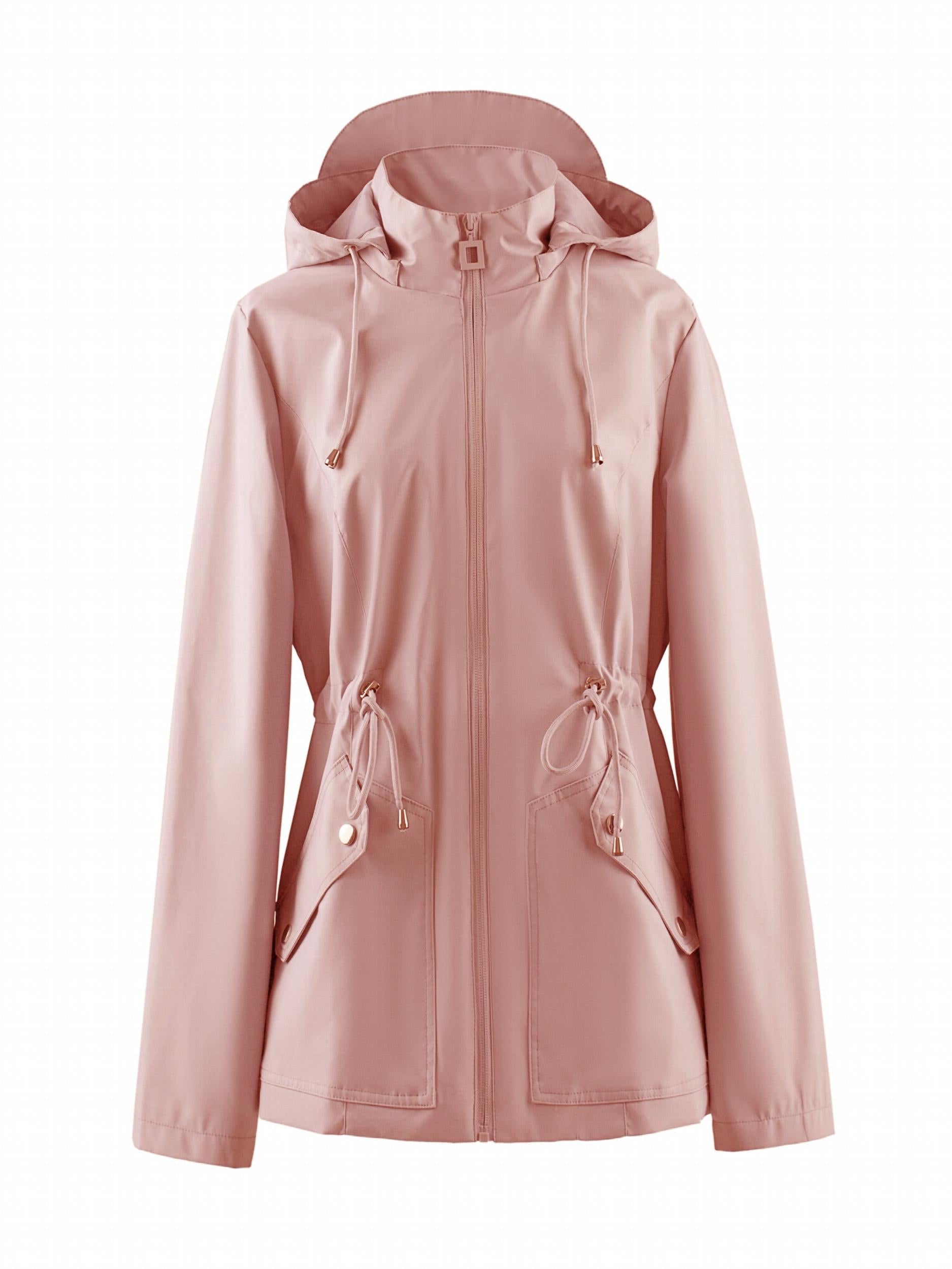 Women's Waterproof Windbreaker Raincoat Outdoor Hooded Jacket