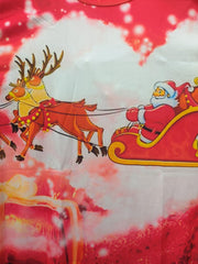 Christmas Santa Claus And Deer Print Men's Graphic T-shirt