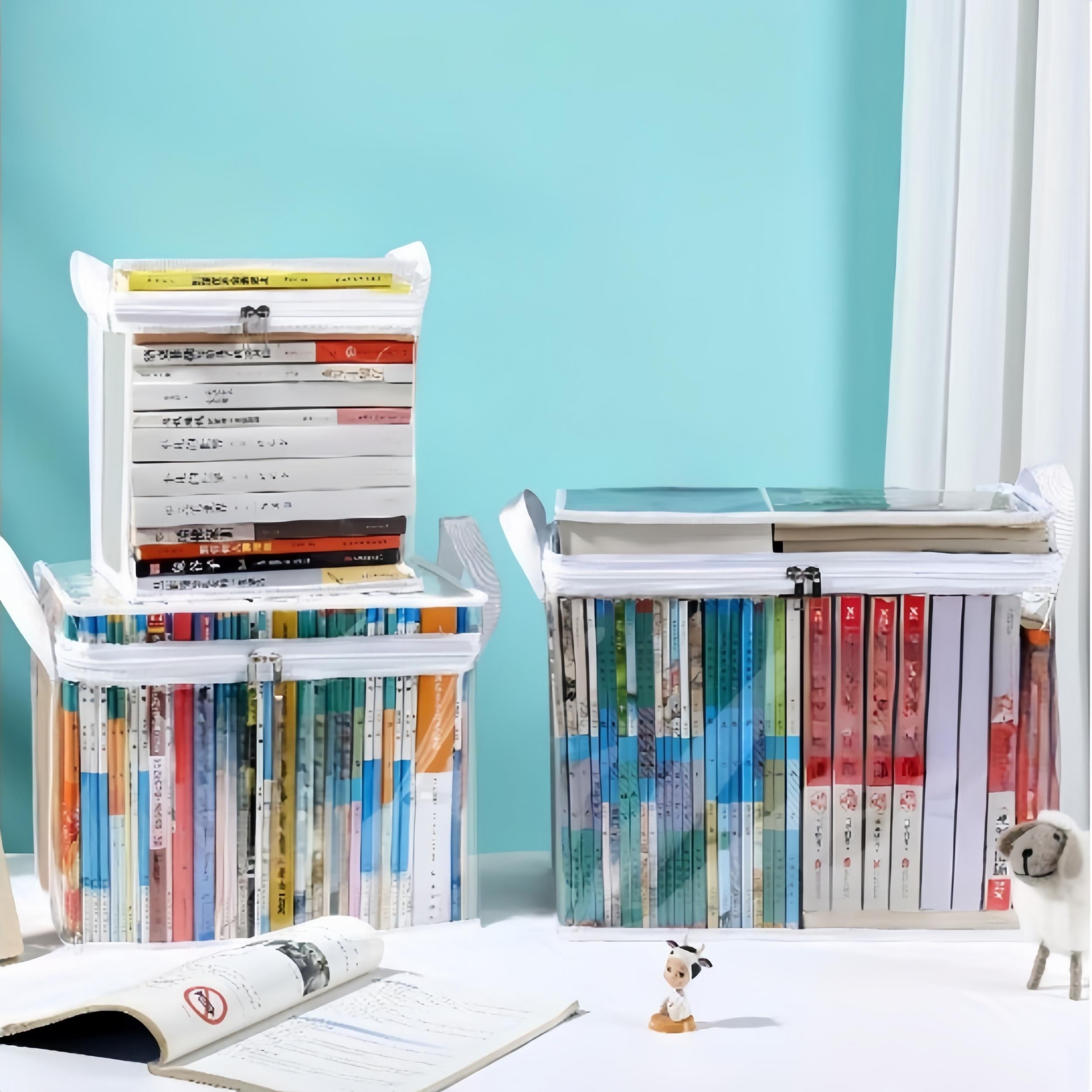 Transparent Storage Box Foldable Book Box