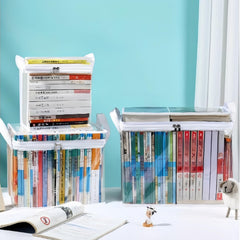 Transparent Storage Box Foldable Book Box
