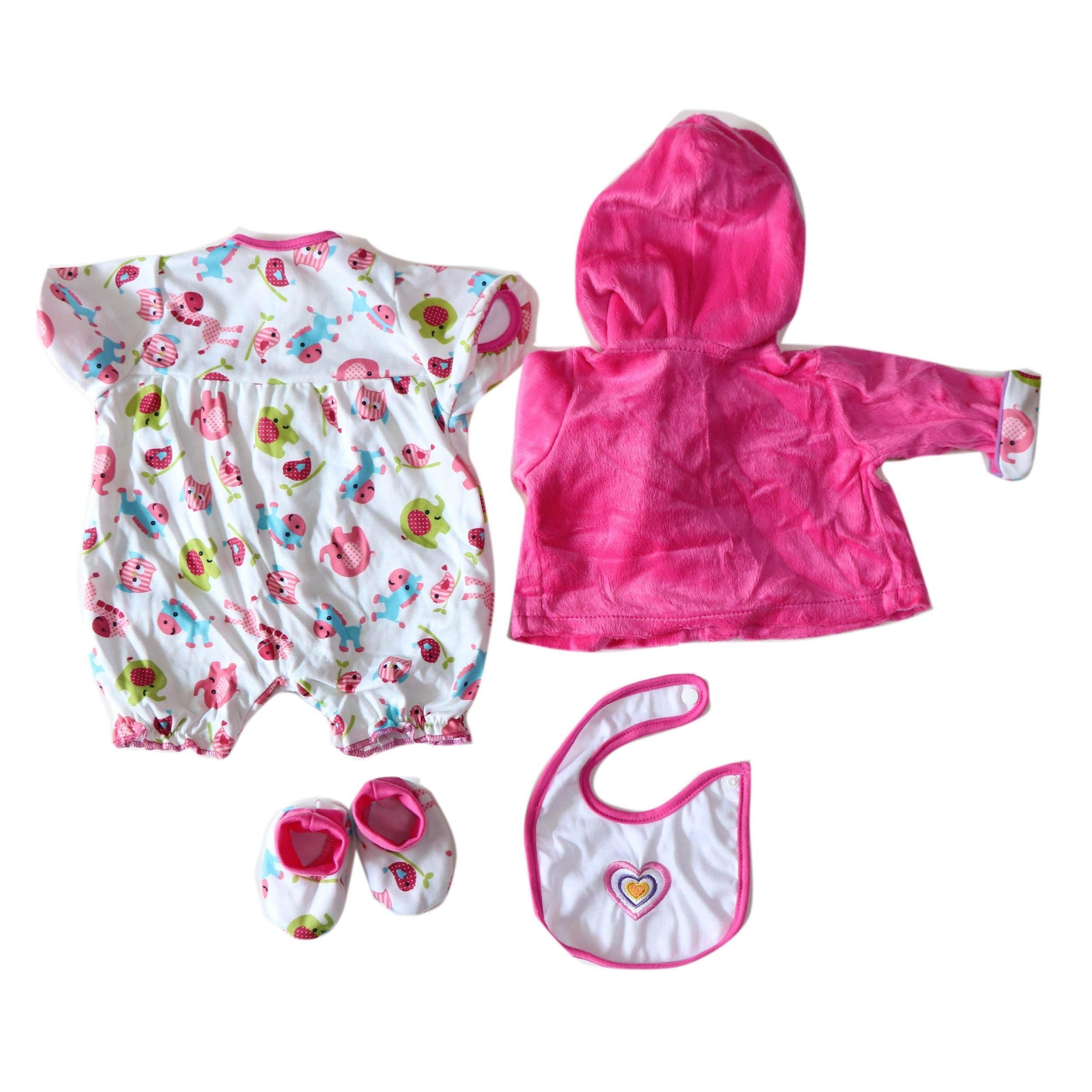 Doll Clothing Set for 50-88 cm Dolls, 4-Piece Reborn Baby Doll Outfit