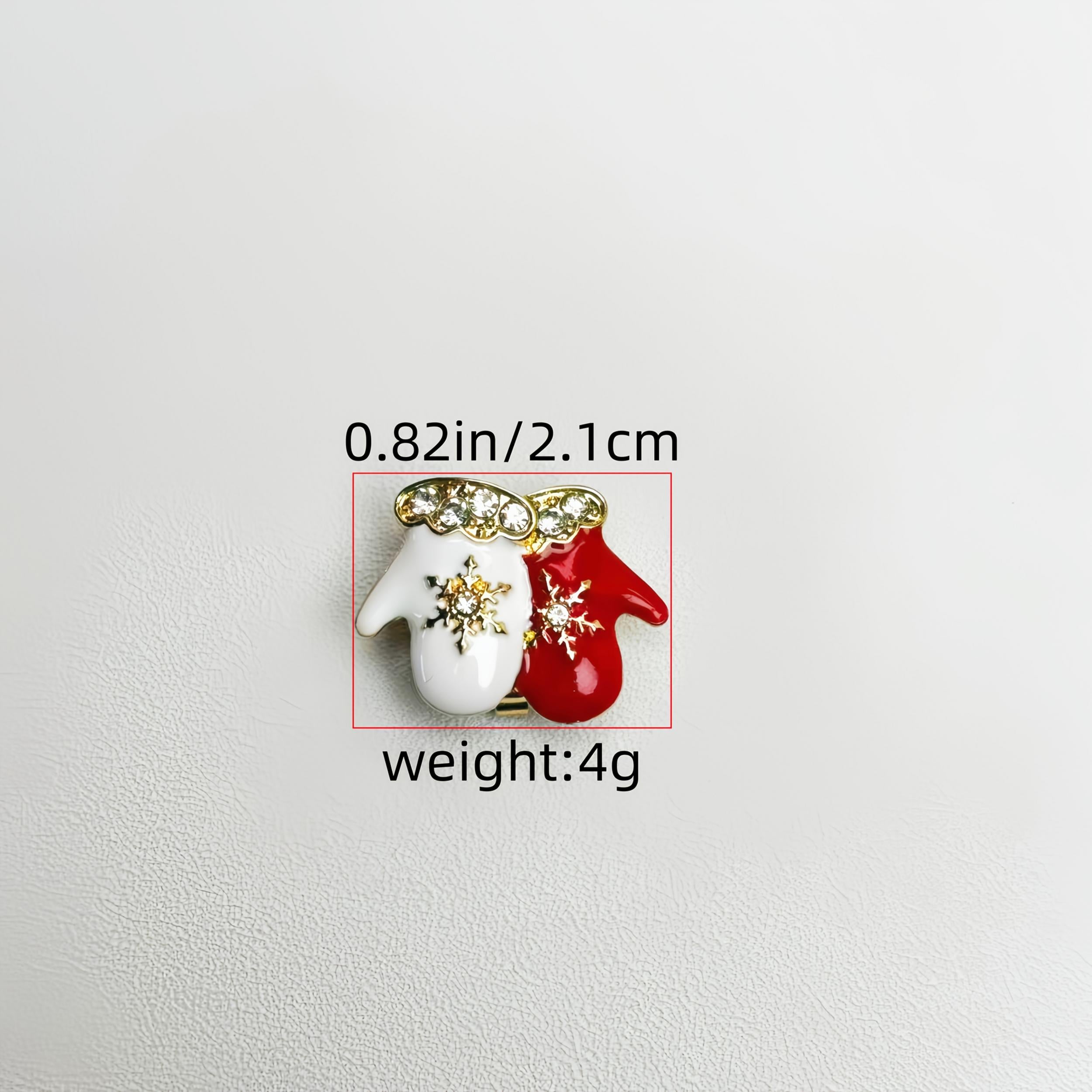 2pcs Christmas Shirt Button Covers - Santa Hat & Snowflake