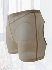 Mesh Open Butt Shaping Panties Tummy Control Slimmer Underwear