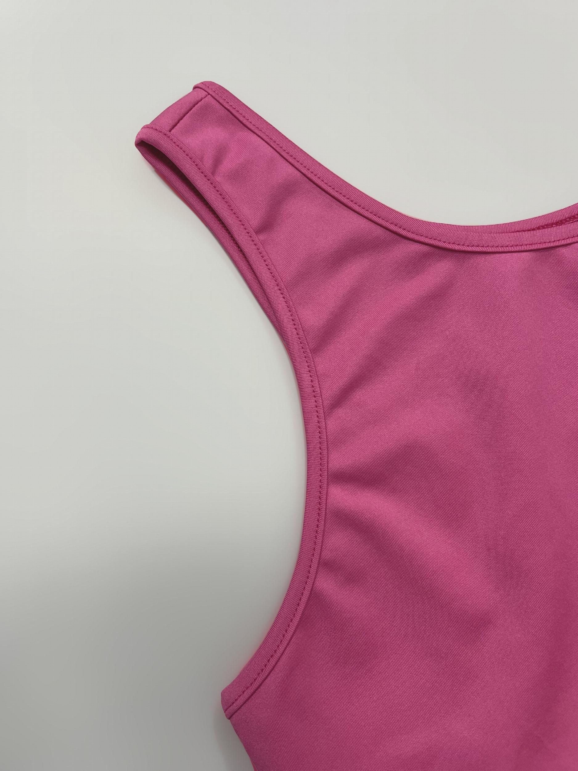 2 Pack Women's Plus Size Casual Tank Top Set Solid Round Neck