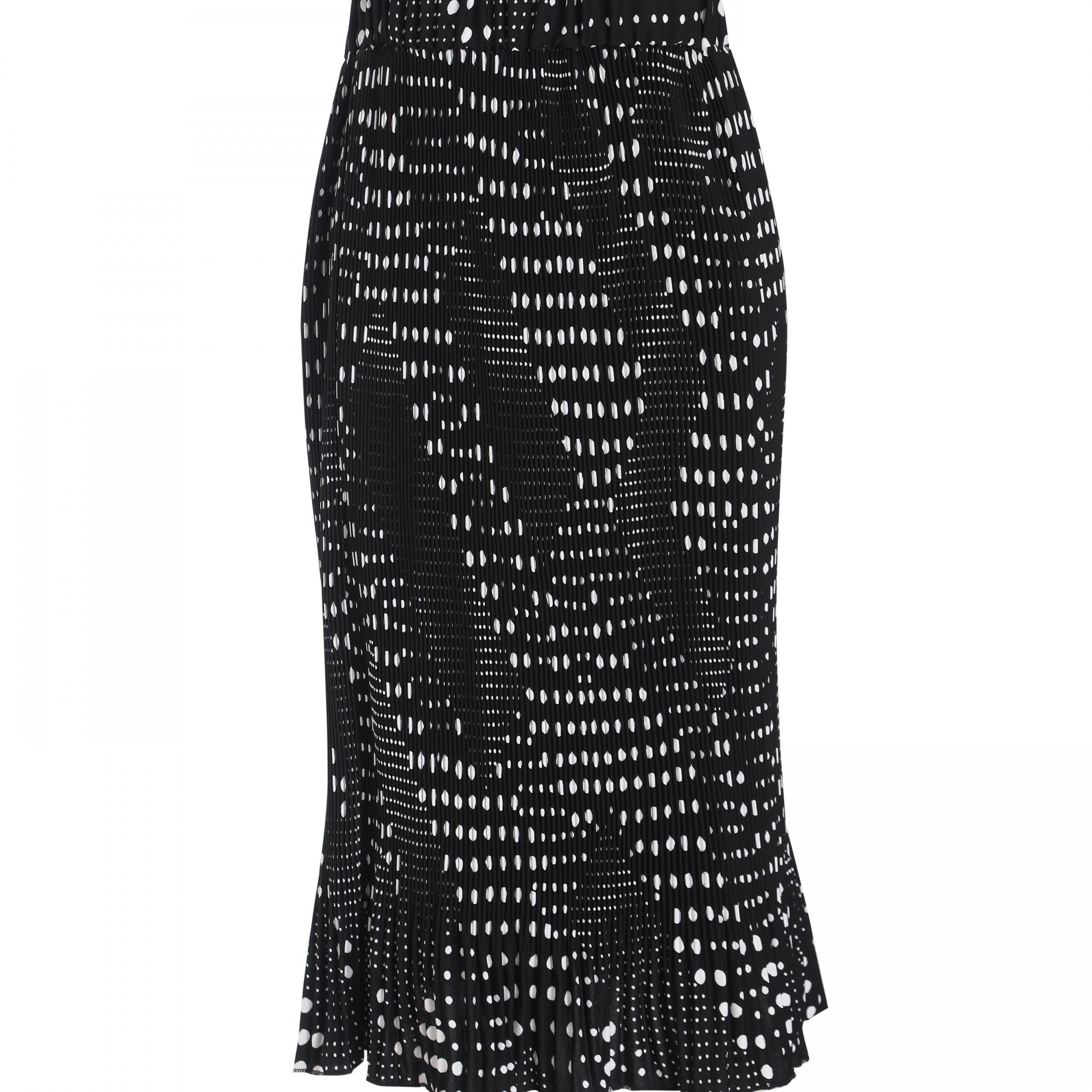 Polka Dot Print Skirt Casual Fall & Spring Women's Clothing