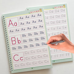 Alphabet Groove Tracing Book Set, Reusable w/ Pen & Refills