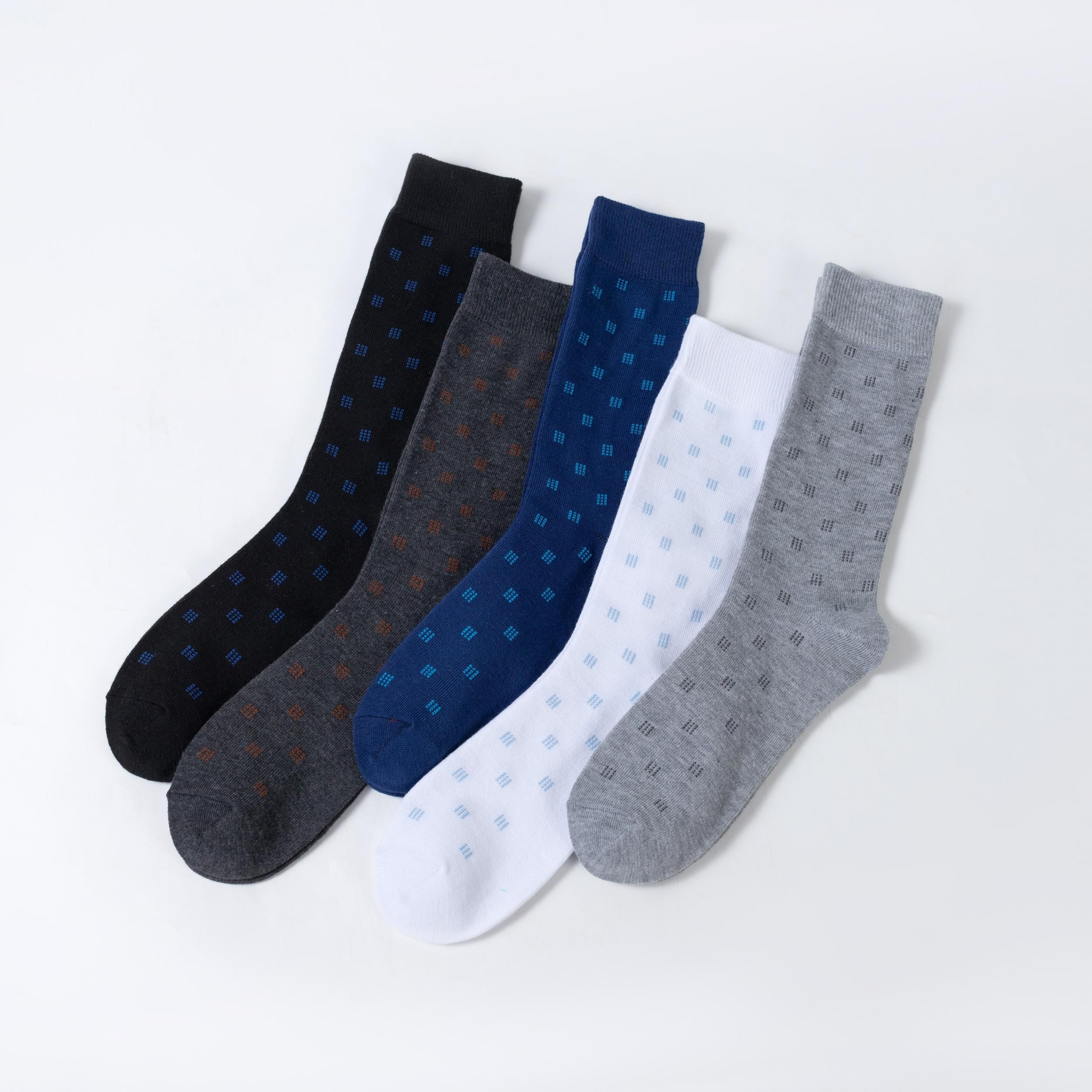 Men's Crew Socks Antibacterial Breathable Casual Socks