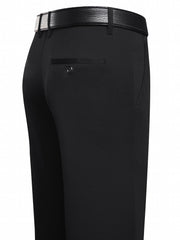 Men's Formal Solid Stretch Dress Pants for Business