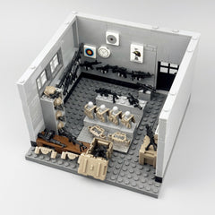 294pcs Military Building Blocks Set Creative Construction Toy for Kids Gray