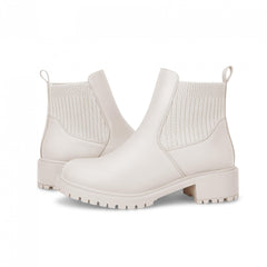 Women's Platform Ankle Boots Slip On Chelsea Boots