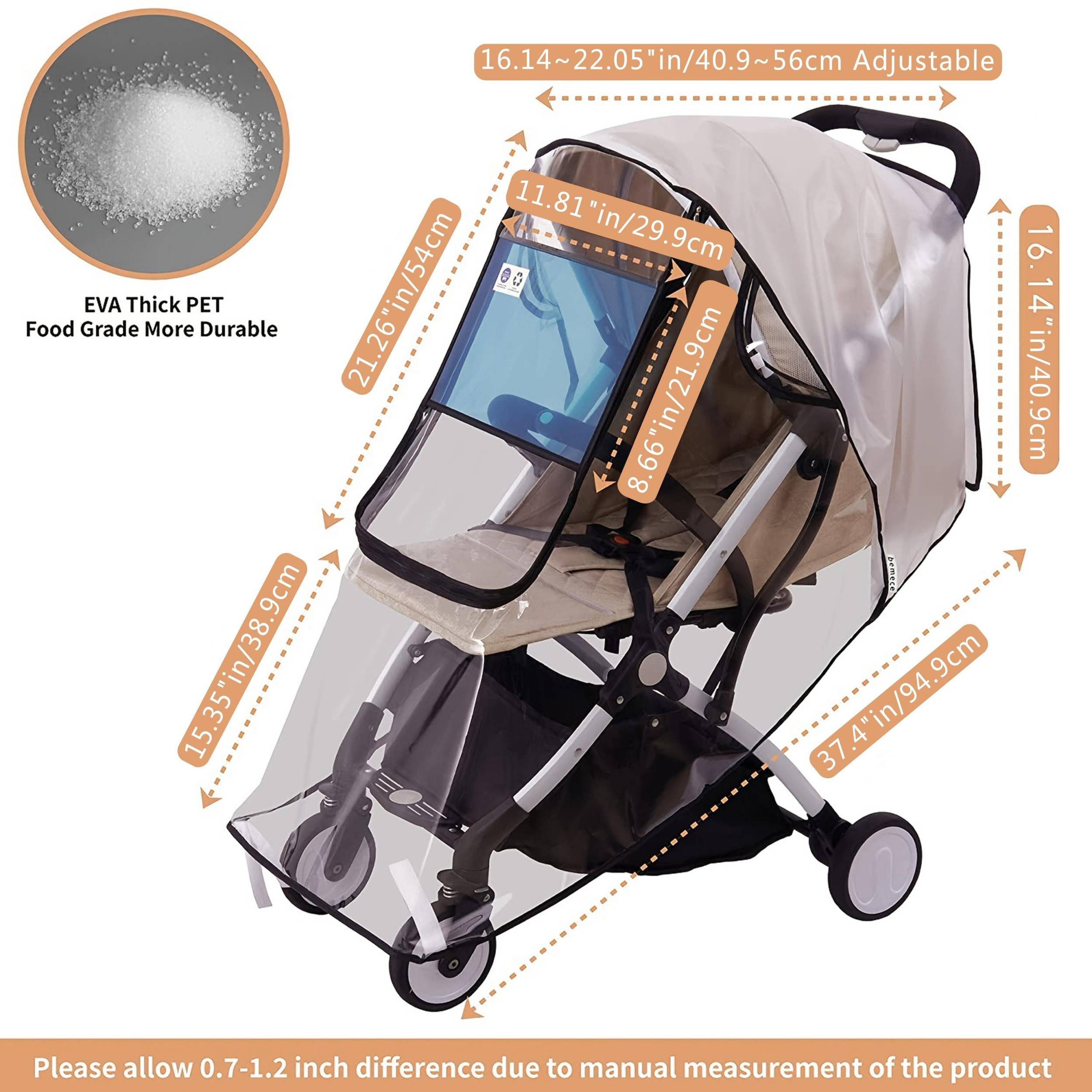 Universal Stroller Rain Cover Baby Weather Shield - Windproof Waterproof