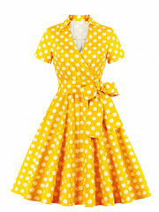 Polka Dot Print Retro Dress