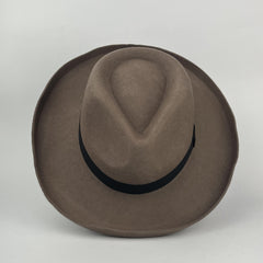 Woolen Big Brim Sunshade Fedora Hat for Party