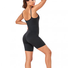 Solid Workout Cami Jumpsuit Sports Bodysuit Women's Activewear