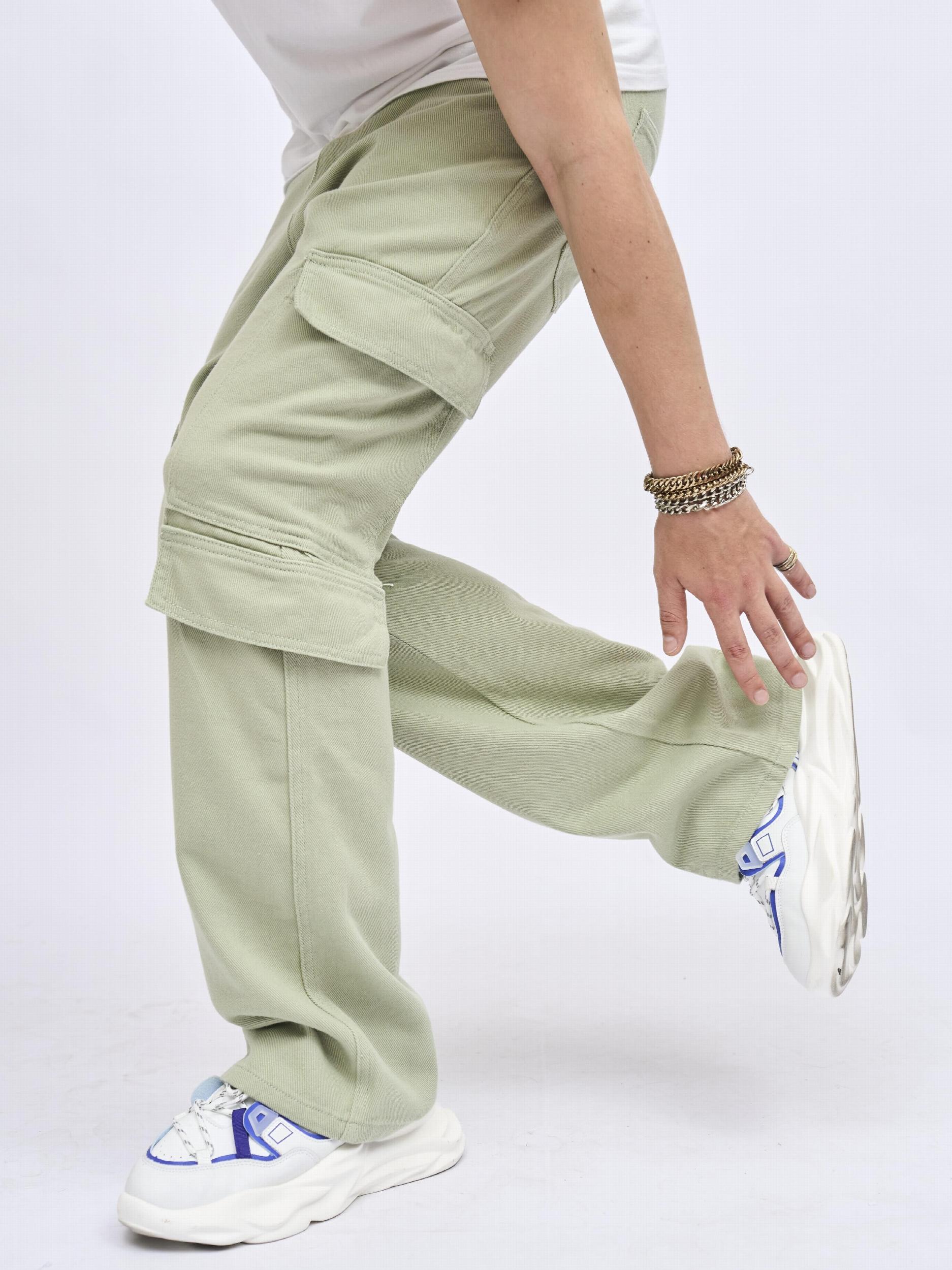 Men's Street Style Pocket Jeans Medium Stretch Denim Pants