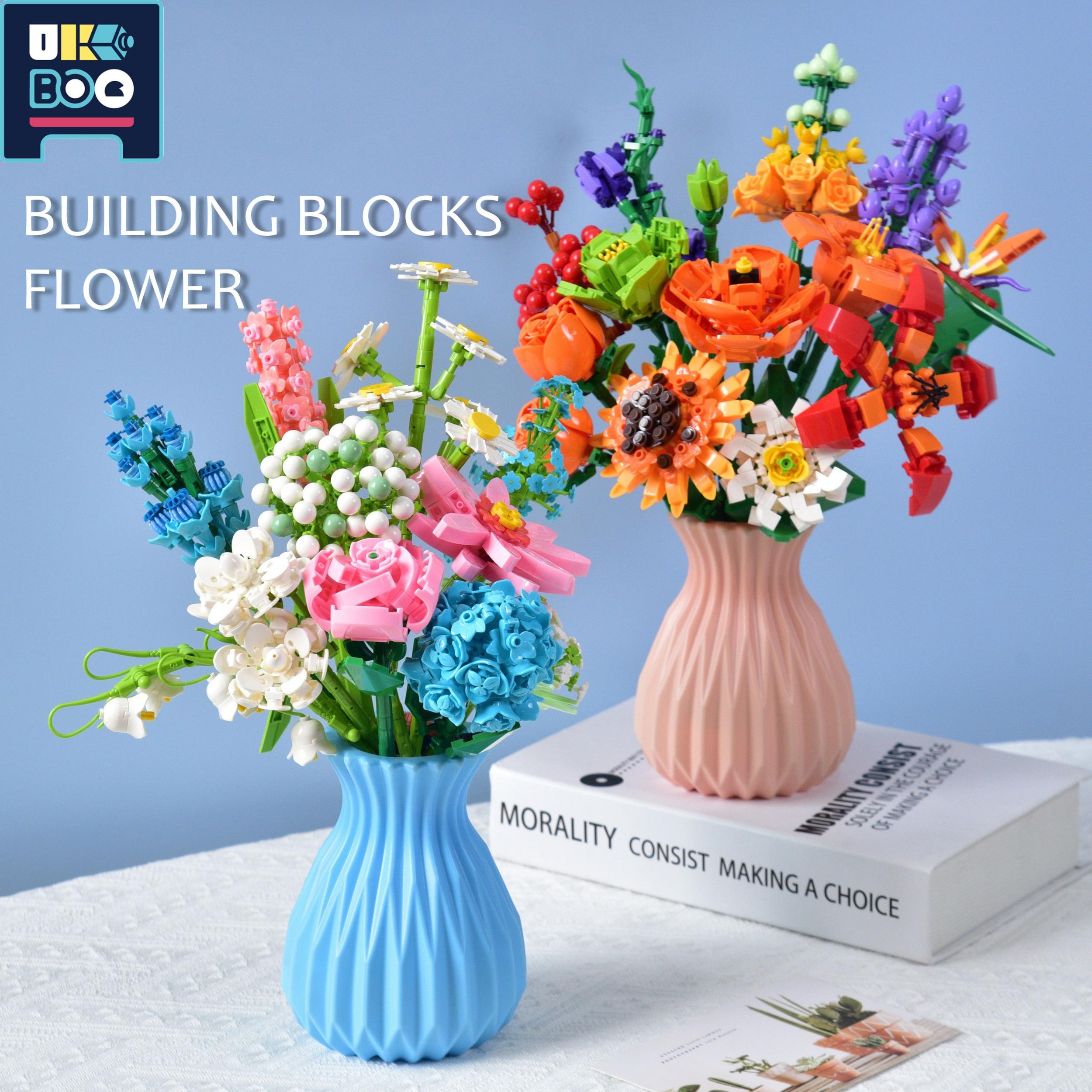 Flower Bouquet Building Blocks Kit Assembled Flower Model