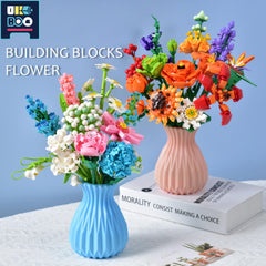 Flower Bouquet Building Blocks Kit Assembled Flower Model