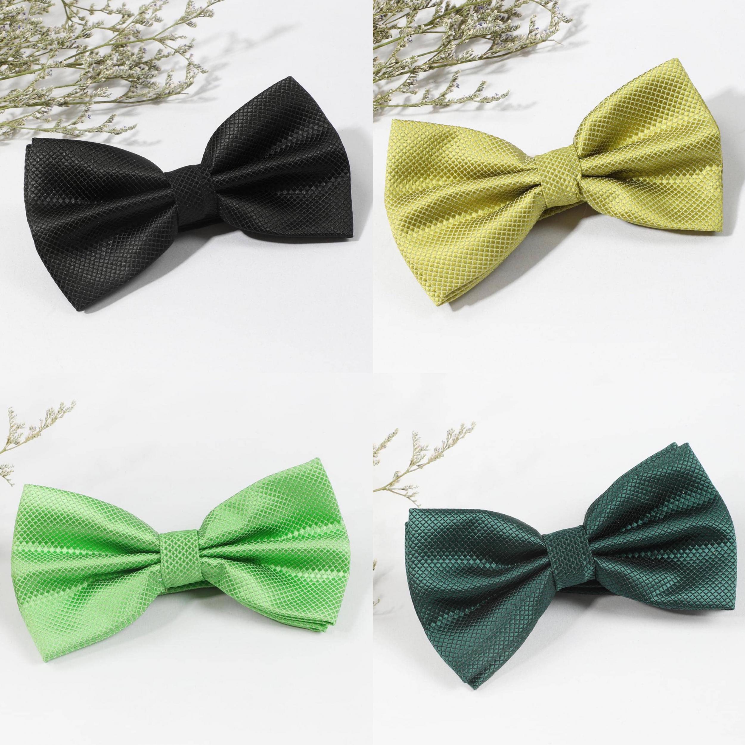 Casual Small Checkered Bow Tie for Men