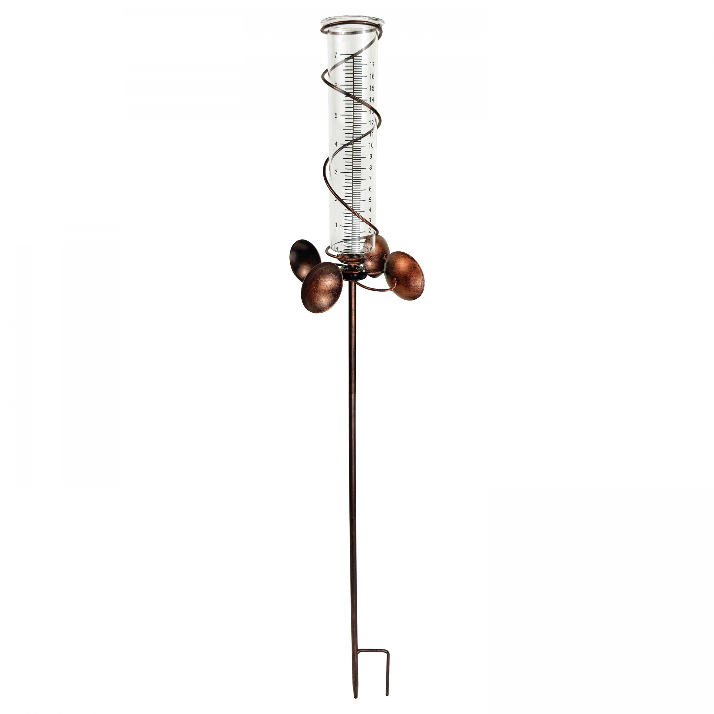 1pc Weathervanes Measure Rain Gauge 7 Capacity Glass Rain Tube Yard Trim Outdoor