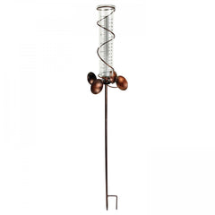 1pc Weathervanes Measure Rain Gauge 7 Capacity Glass Rain Tube Yard Trim Outdoor