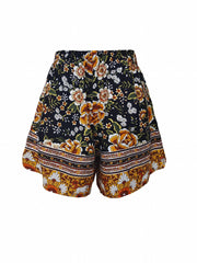 High Waist Floral Print Shorts Boho Shorts For Spring & Summer Women's Clothing