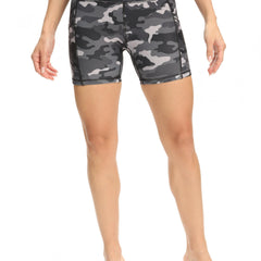 Camouflage Running Yoga Shorts High Waist Biker Shorts