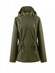 Women's Waterproof Windbreaker Raincoat Outdoor Hooded Jacket