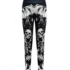 Halloween Skull High Waist Yoga Leggings