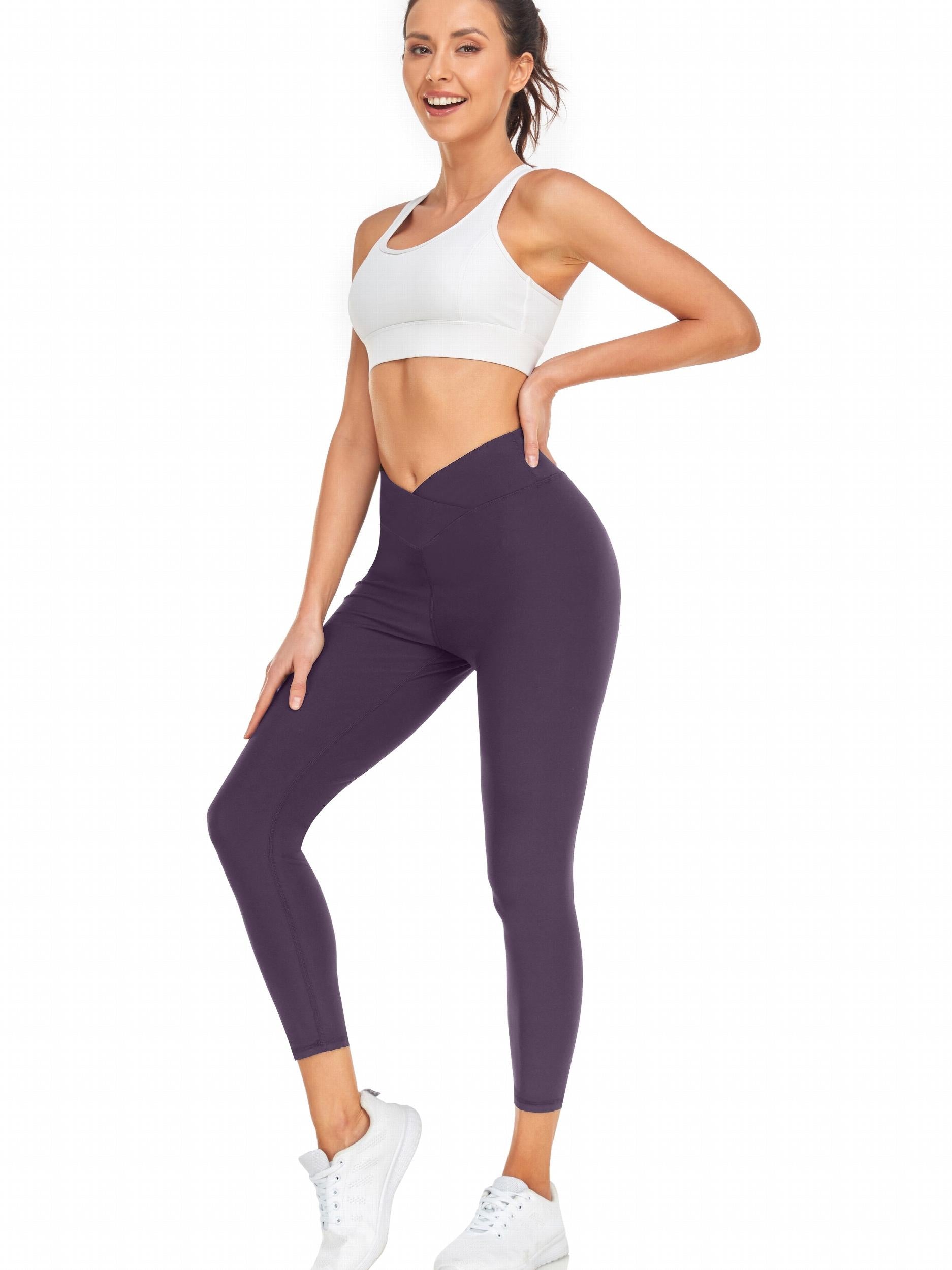 High Waist Wide Waistband Leggings Sports Fitness Yoga Pants