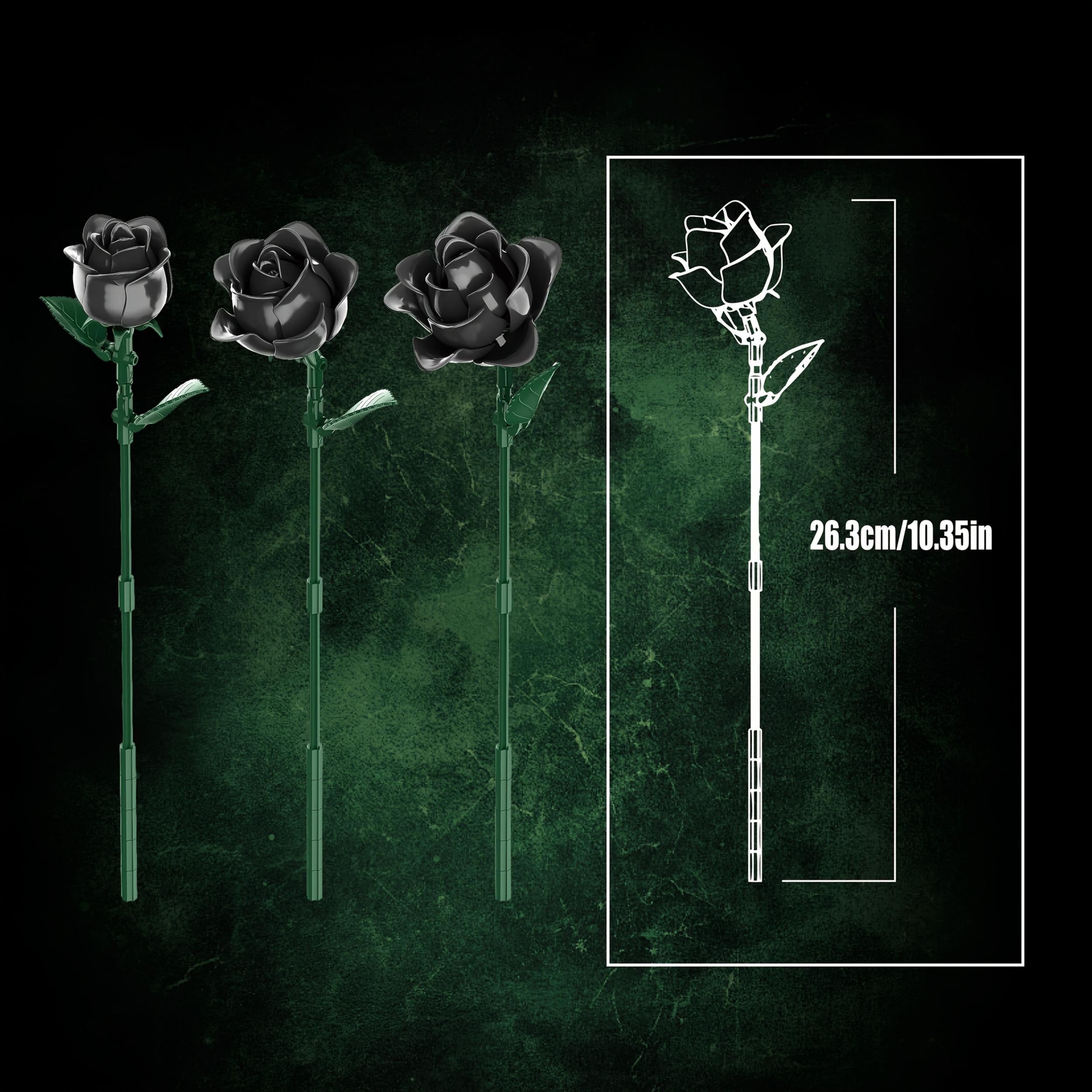 585pcs Rose Block Set & Immortal Flower Bouquet Gift