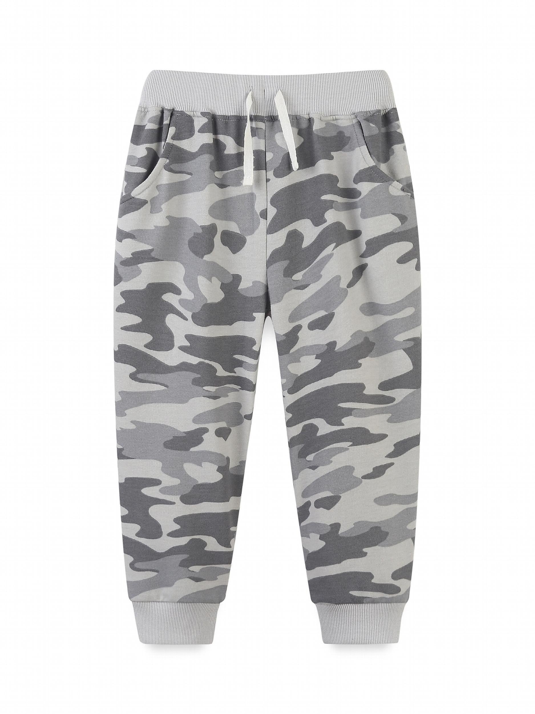 Boys Camo Active Sweatpants Breathable Jogger Sports Pants