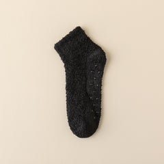 Cozy Fuzzy Socks Warm Crew Short Women's Stockings